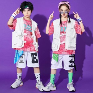 Children hiphop street jazz dance costumes,  boys hip-hop fashion costumes, hip-hop cheerleading performances uniforms